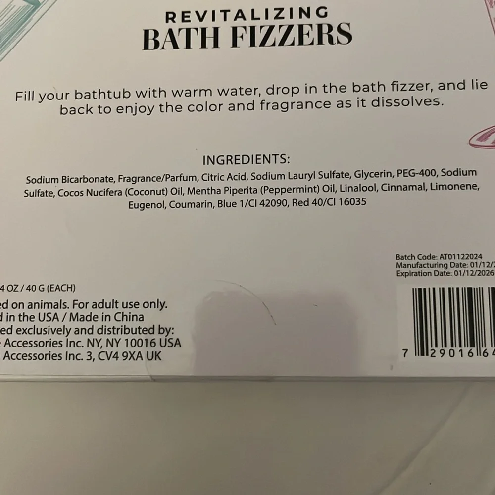 Bath Fizzers Set by Clinical Works. Energizing and Revitalizing, NWT - Picture 3 of 3